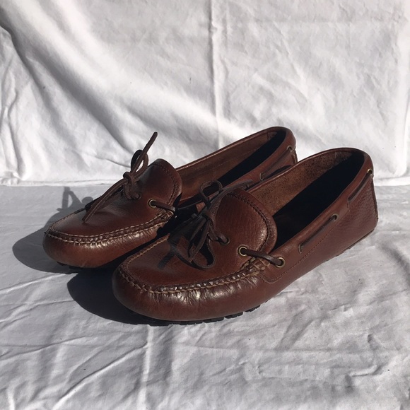 Coach Leather Driving Moccasins, Saddle - Picture 4 of 11